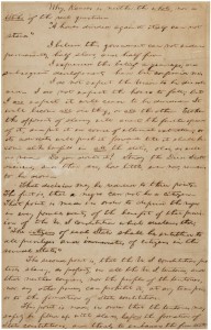 Abraham Lincoln, notes for the “House Divided” speech, ca. December 1857